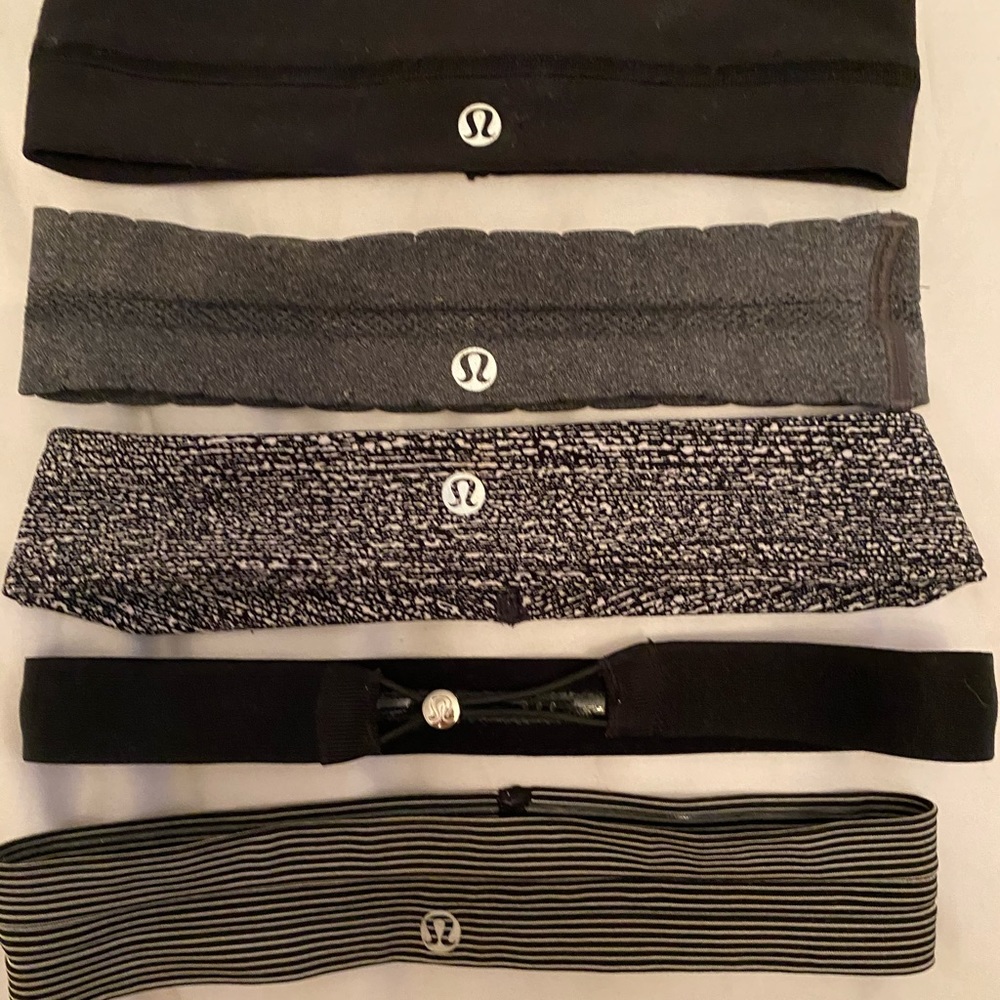 5 set of Lululemon Headbands